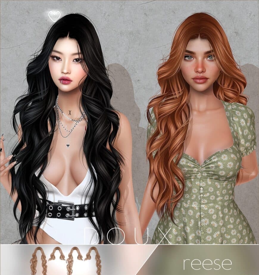 Скриншот мода Прическа Reese Hair